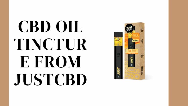 Full Review of CBD Oil Tincture from JustCBD