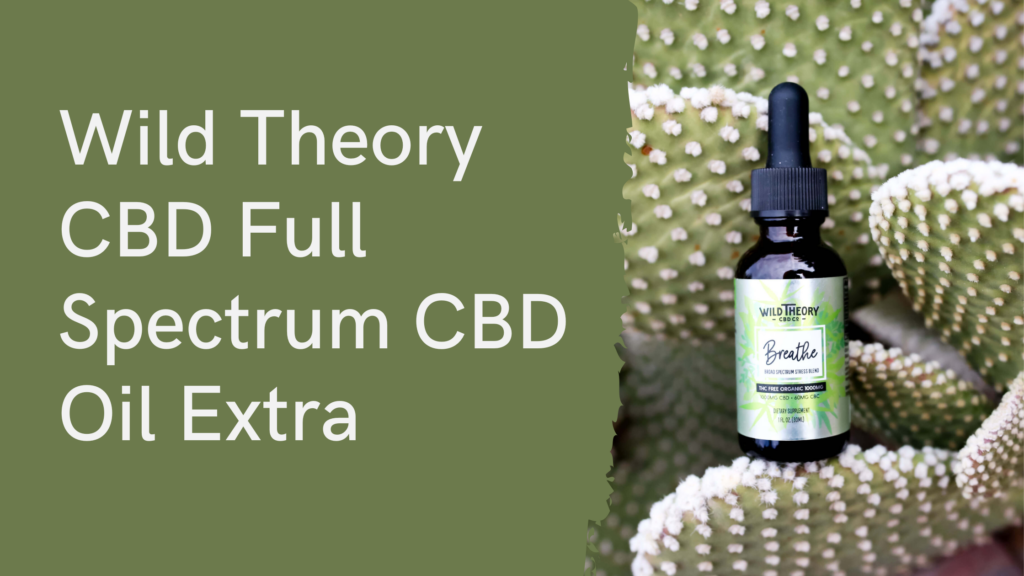 Wild Theory CBD Full Spectrum CBD Oil Extra